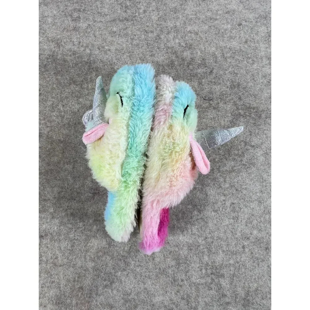 Rainbow Unicorn Slippers Toddler Girls Size 17.5 (fits like US 9/10)